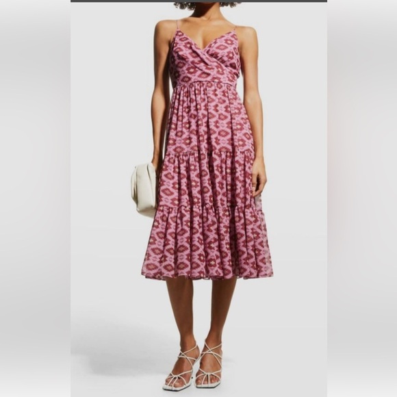 Sachin + Babi Dresses & Skirts - SACHIN & BABI Pink Patterned Midi Dress size 4